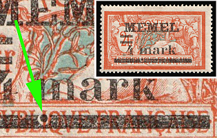 1920 4m Memel, Germany, Horizontal Bar BROKEN