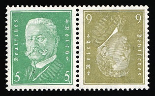 1932 Weimar Republic, Germany, Tete-beche, Se-tenant, Zusammendrucke
