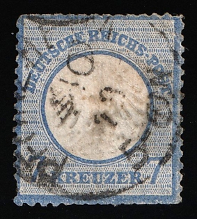 1872 7kr German Empire, Small Breast Plate, Germany