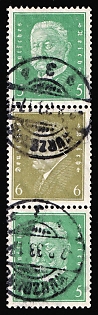 1932 Weimar Republic, Germany, Se-tenants Zusammendrucke