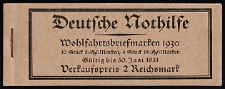 1930 Complete Booklet with stamps of Weimar Republic, Germany, Excellent Condition
