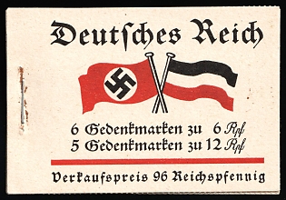 1933 Complete Booklet with stamps of Third Reich, Germany, Excellent Condition