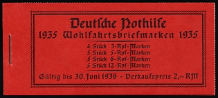 1935 Complete Booklet with stamps of Third Reich, Germany, Excellent Condition