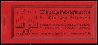 1936 Complete Booklet with stamps of Third Reich, Germany, Excellent Condition