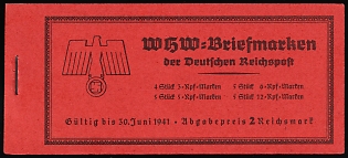 1940 Complete Booklet with stamps of Third Reich, Germany, Excellent Condition