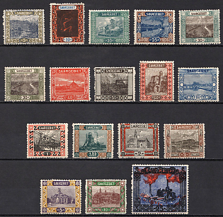 1921 Saar, Germany, Complete Set