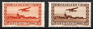 1932 Saar, Germany, Airmail, Complete Set