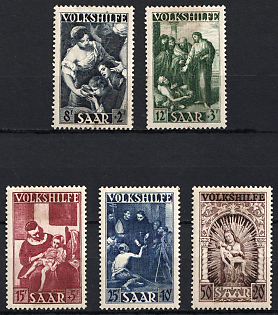 1949 Saar, Germany, Complete Set