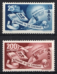 1950 Saar, Germany, Complete Set