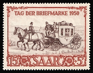 1950 Saar, Germany, Complete Set