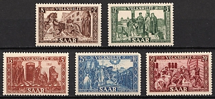 1950 Saar, Germany, Complete Set