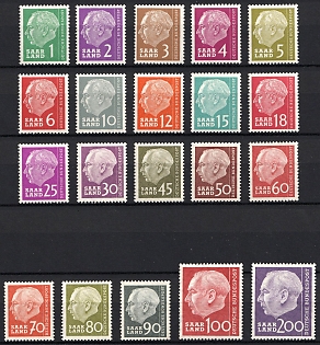 1957 Saar, Germany, Complete Set