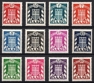 1949 Saar, Germany, Official Stamps, Complete Set