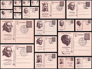 1940 Third Reich, Small Collection of Nazi Propaganda Postal Stationery Postcards