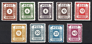 1945 Klotzsche, East Saxony, Soviet Russian Zone of Occupation, Complete Set, Signed