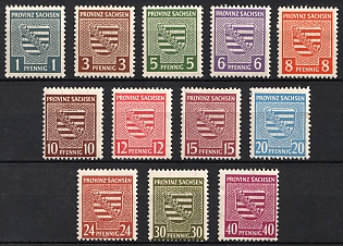 1945 Province of Saxony, Soviet Russian Zone of Occupation, Complete Set
