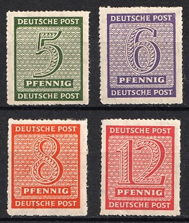 1945 Rosswein, West Saxony, Soviet Russian Zone of Occupation, Complete Set