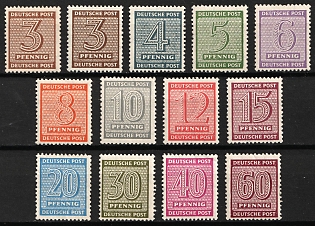 1945 West Saxony, Soviet Russian Zone of Occupation, Complete Set