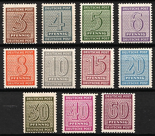 1945 West Saxony, Soviet Russian Zone of Occupation, Complete Set