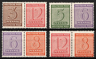 1945 West Saxony, Soviet Russian Zone of Occupation, Se-tenants