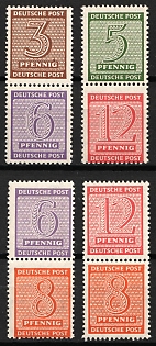 1945 West Saxony, Soviet Russian Zone of Occupation, Se-tenants