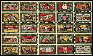 1909 United States, Complete Sheet, Cinderella