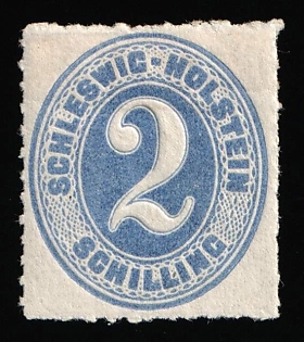 1865 2s Schleswig-Holstein, German States, Germany
