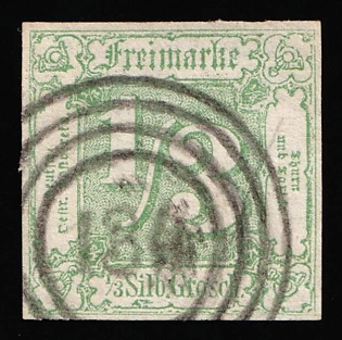 1863 1/3sgr Thurn and Taxis, German States, Germany, Circular Cancellation