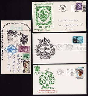 Ukraine, Plast Ukrainian Scouts, Small Collection of Covers