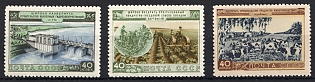 1954 The Agriculture in the USSR, 1st Issue, Soviet Union, USSR, Russia, Complete Set