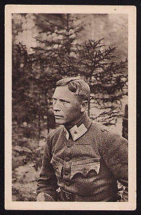 1915-1918 Polish Legion in Austro-Hungarian Army, Picture Postcard of Polish Legions General Andrzej Galica who played an Important Role in the Struggle for Poland's Independence in the early 20th century.