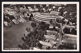 1936 'Berlin, Olympic Village', Summer Olympics (XI Olympiad), Germany, Third Reich Nazi Propaganda Postcard