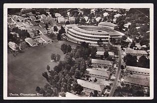1936 'Berlin, Olympic Village', Summer Olympics (XI Olympiad), Germany, Third Reich Nazi Propaganda Postcard