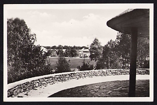 1936 'Olympic Village. View of the Reception Building', Summer Olympics (XI Olympiad), Germany, Third Reich Nazi Propaganda Postcard