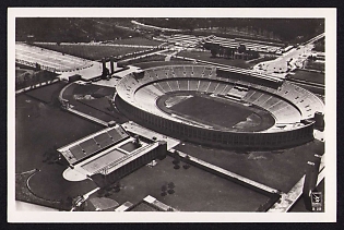 1936 'Reich Sports Field, Olympic Stadium', Summer Olympics (XI Olympiad), Germany, Third Reich Nazi Propaganda Postcard