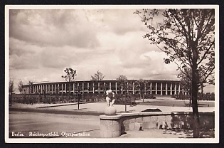 1936 'Berlin. Reich Sports Field, Olympic Stadium', Summer Olympics (XI Olympiad), Germany, Third Reich Nazi Propaganda Postcard