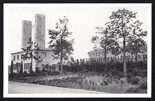 1936 'Reich Sports Field. East Gate with View of the “Deutsche Kampfbahn”', Summer Olympics (XI Olympiad), Germany, Third Reich Nazi Propaganda Postcard