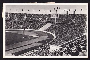 1936 'Reich Sports Field, “Deutsche Kampfbahn”', Summer Olympics (XI Olympiad), Germany, Third Reich Nazi Propaganda Postcard