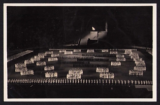 1936 'Berlin Olympic Games 1936. From the Pageant "Olympic Youth" in the Stadium', Summer Olympics (XI Olympiad), Germany, Third Reich Nazi Propaganda Postcard