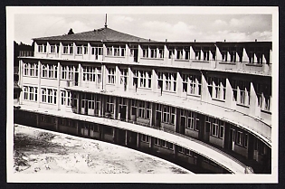 1936 'Olympic Village. Dining Hall of the Nations', Summer Olympics (XI Olympiad), Germany, Third Reich Nazi Propaganda Postcard