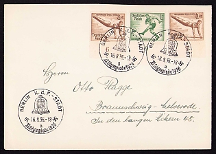 1936 'Olympic Games 1936', Summer Olympics (XI Olympiad), Germany, Third Reich Nazi Propaganda Postcard