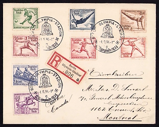 1936 'Olympic Games 1936', Summer Olympics (XI Olympiad), Germany, Third Reich Nazi Propaganda Postcard