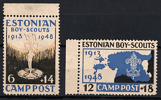1948 Kempten, Estonia, Baltic DP Camp, Displaced Persons Camp, Complete Set, Margins