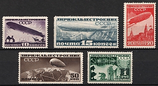 1931 Airship Constructing in USSR, Soviet Union, USSR, Russia, Complete Set