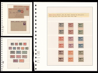 1920 Joining of Upper Silesia, Germany, Collection of Complete Set, Gutter Pairs and Stationery Postcards