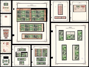 1936-39 Third Reich, Germany, Collection of Different Blocks, Gutter Pairs and Covers