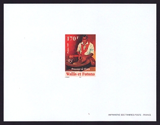 1997 170fr Wallis and Futuna 'Brasseur de Kava' Proof Sheetlet, Epreuve de Luxe, French Community Deluxe Presentation Miniature Sheet