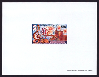 1997 160fr Wallis and Futuna 'Festival of Avignon' Proof Sheetlet, Epreuve de Luxe, French Community Deluxe Presentation Miniature Sheet