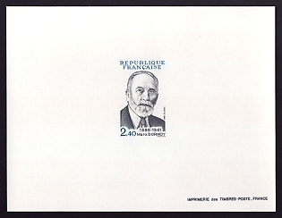 1984 2.40fr France 'Marx Dormoy 1888-1941' Proof Sheetlet, Epreuve de Luxe, Deluxe Presentation Miniature Sheet