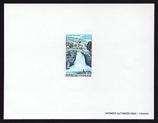 1973 60c France 'Daubs Wate' Proof Sheetlet, Epreuve de Luxe, Deluxe Presentation Miniature Sheet